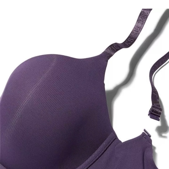 Victoria Secret T-shirt Lightly lined smooth micro-rib demi bra 32 D - Picture 4 of 9